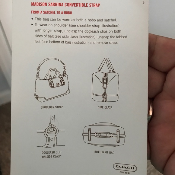 Coach Black Signature Jacquard Convertible Purse - Picture 6 of 6